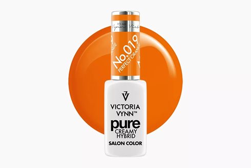 PURE CREAMY HYBRID 019 Perfect Orange 8 ml - lakier hybrydowy