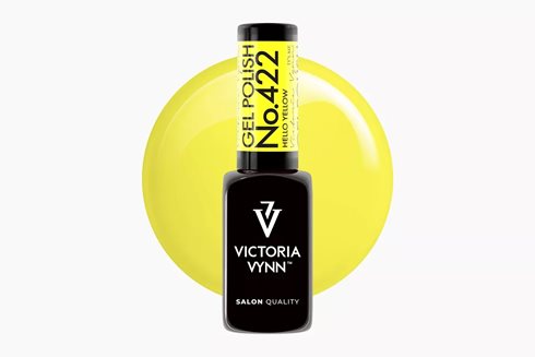 GEL POLISH 422 Hello Yellow 8 ml - lakier hybrydowy