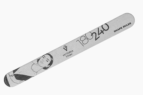 NAIL FILE SHAPE RULER 1 pc Straight Slim 180/240 - pilnik do paznokci