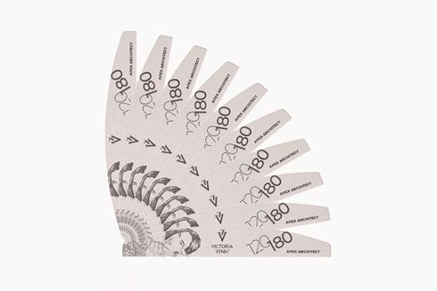 NAIL FILE APEX ARCHITECT 10 pcs Crescent 120/180 - pilnik do paznokci