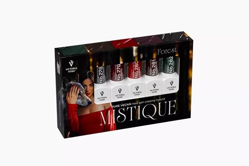 5PACK PURE VEGAN MISTIQUE FOREST 278-282 - zestaw lakierów hybrydowych
