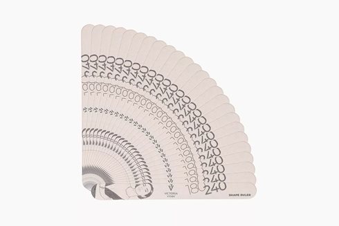NAIL FILE SHAPE RULER 25 pcs Straight Slim 180/240 - pilnik do paznokci